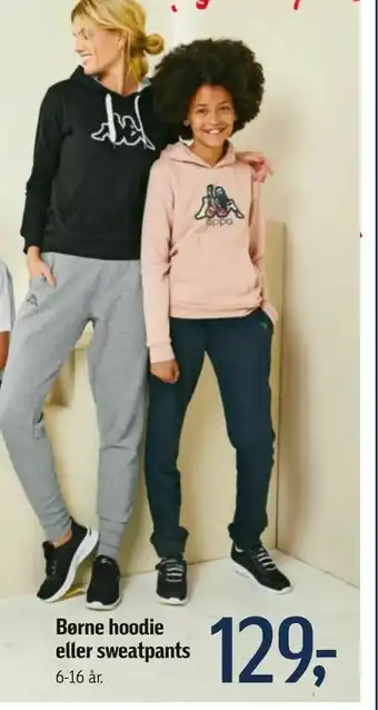 Føtex Børne hoodie eller sweatpants tilbud
