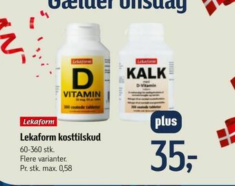 Føtex Lekaform kosttilskud tilbud