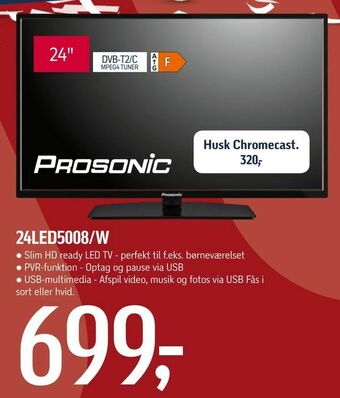 Føtex Prosonic 24led5008/w tilbud