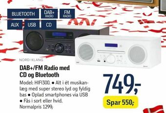 Føtex DAB+/FM Radio med CD og Bluetooth tilbud