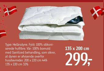 Føtex Nordisk Fjer Sleep moskusdyne tilbud
