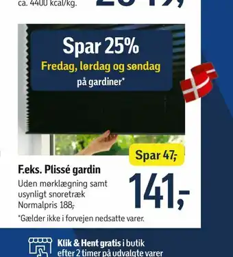 Plissé gardin