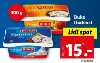 Lidl Buko flødeost tilbud