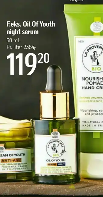 Føtex F.eks. Oil Of Youth night serum tilbud