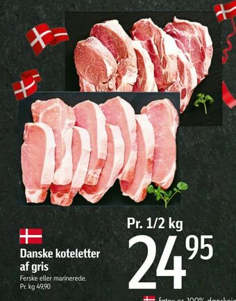 Føtex Danske koteletter af gris tilbud