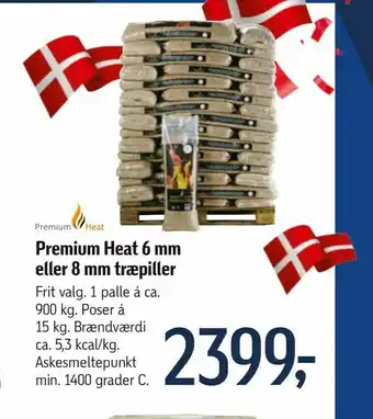 Premium Heat 6 mm eller 8 mm træpiller