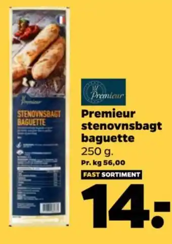 Netto Premieur stenovnsbagt baguette 250 g. tilbud