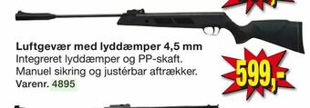 Harald Nyborg Luftgevær med lyddæmper 4,5 mm tilbud