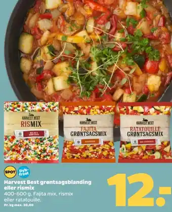 Netto Harvest Best grøntsagsblanding eller rismix tilbud