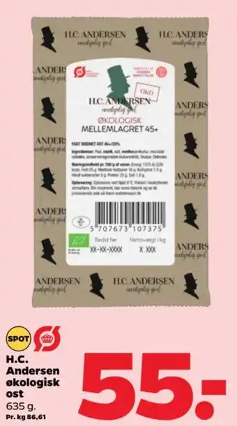 Netto H.C. Andersen økologisk ost tilbud