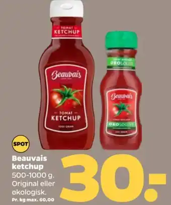 Netto Beauvais ketchup 500-1000 g tilbud