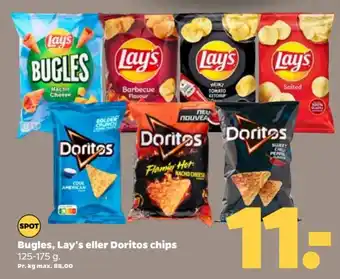 Netto Bugles, Lay's eller Doritos chips 125-175 g tilbud