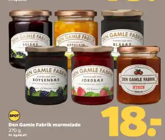 Netto Den Gamle Fabrik marmelade tilbud