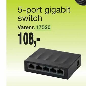 Harald Nyborg 5-port gigabit switch tilbud