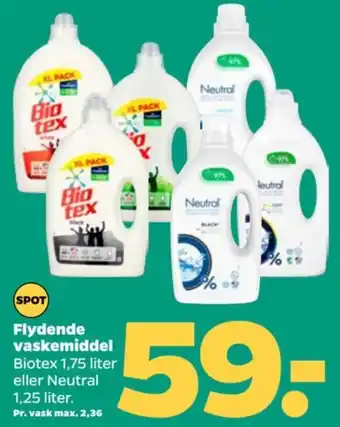 Netto Flydende vaskemiddel tilbud