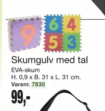 Harald Nyborg Skumgulv med tal tilbud
