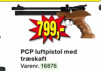 Harald Nyborg PCP luftpistol med træskaft tilbud