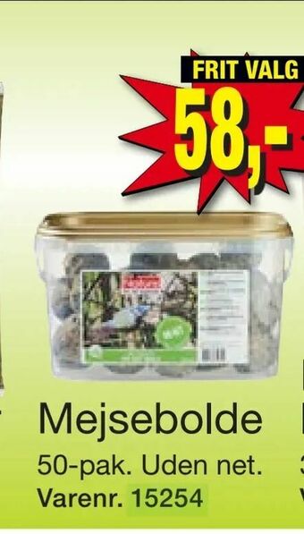 Harald Nyborg Mejsebolde tilbud
