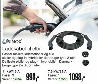 Harald Nyborg Ladekabel til elbil tilbud