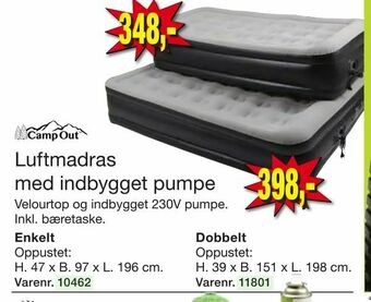Harald Nyborg Luftmadras med indbygget pumpe tilbud