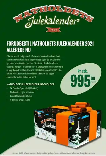 Forudbestil natholdets julekalender 2021 allerede nu