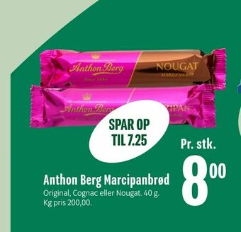 Min Købmand Anthon Berg Marcipanbrød tilbud