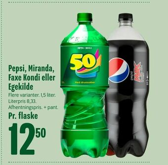 Min Købmand Pepsi, Miranda, Faxe Kondi eller Egekilde tilbud