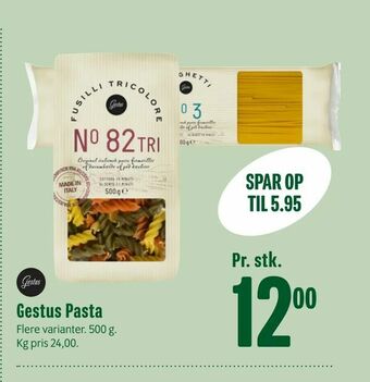 Min Købmand Gestus Pasta tilbud