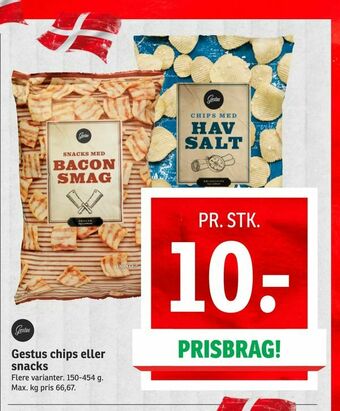 SPAR Gestus chips eller snacks tilbud