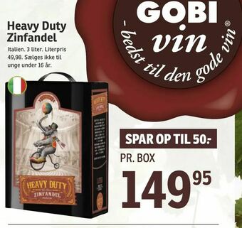 SPAR Heavy Duty Zinfandel tilbud
