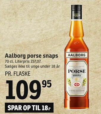 SPAR Aalborg porse snaps tilbud