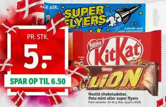 SPAR Nestlé chokoladebar, Polo mint eller super flyers tilbud