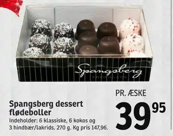 SPAR Spangsberg dessert flødeboller tilbud