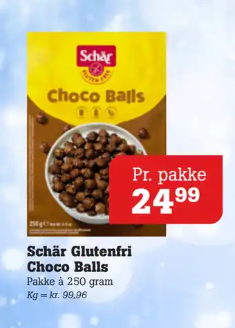 Poetzsch Padborg Schär glutenfri choco balls tilbud