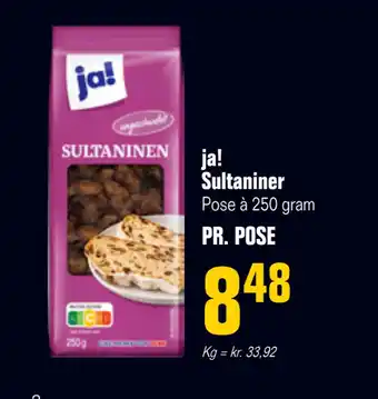 Poetzsch Padborg Ja! sultaniner tilbud