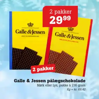 Poetzsch Padborg Galle & jessen pålægschokolade tilbud