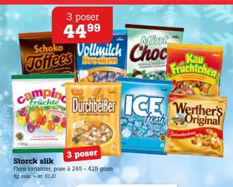 Poetzsch Padborg Storck slik tilbud