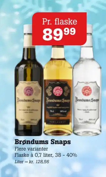 Poetzsch Padborg Brøndums snaps tilbud