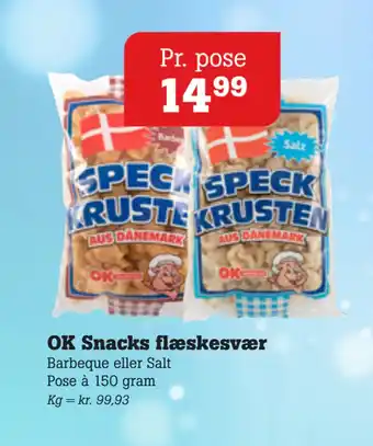 Ok snacks flæskesvær