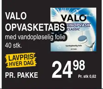 ABC Lavpris Valo opvasketabs tilbud