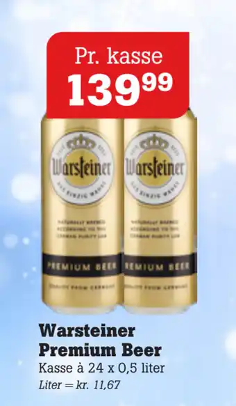 Poetzsch Padborg Warsteiner premium beer tilbud