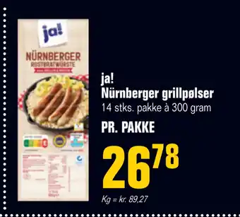 Poetzsch Padborg Ja! nürnberger grillpølser tilbud