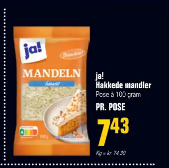 Poetzsch Padborg Ja! hakkede mandler tilbud