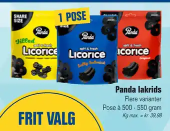 Otto Duborg Panda lakrids tilbud