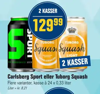 Otto Duborg Carlsberg sport eller tuborg squash tilbud