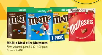Otto Duborg M&m's maxi eller maltesers tilbud