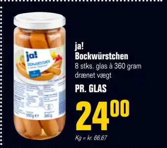Otto Duborg Ja! bockwürstchen tilbud
