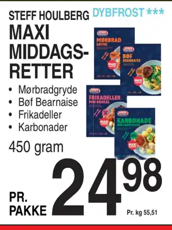 ABC Lavpris Maxi middagsretter tilbud