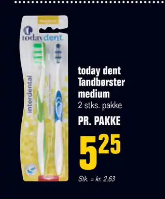 Otto Duborg Today dent tandbørster medium tilbud