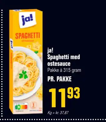 Otto Duborg Ja! spaghetti med ostesauce tilbud